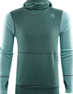 Aclima Kids WarmWool Hood Sweater lasten merinohuppari, North Atlantic/Reef Waters
