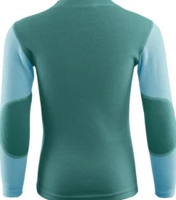 Aclima Kids WarmWool lasten merinopaita, vihreä/sininen