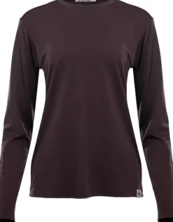 Aclima LightWool 180 Crewneck naisten pitkähihainen, viininpunainen