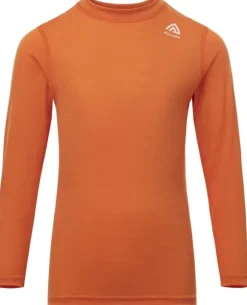 Aclima LightWool 140 Crewneck Children Orange Tiger