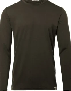 Aclima LightWool 180 Crewneck pitkähihainen, maastonvihreä