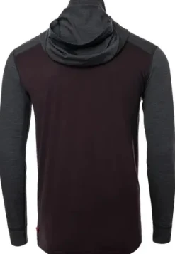 Aclima LightWool 180 Hoodie M's Chocolate Plum / Marengo