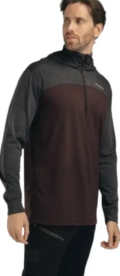 Aclima LightWool 180 Hoodie M's Chocolate Plum / Marengo