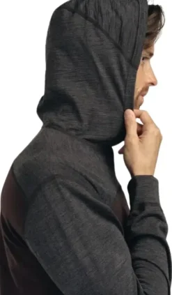 Aclima LightWool 180 Hoodie M's Chocolate Plum / Marengo