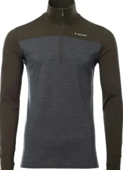 Aclima LightWool 180 Polo w/ zip M's Tarmac / Marengo