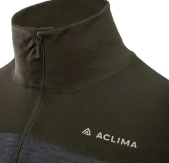 Aclima LightWool 180 Polo w/ zip M's Tarmac / Marengo