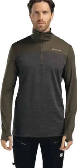 Aclima LightWool 180 Polo w/ zip M's Tarmac / Marengo