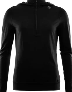 Aclima LightWool Hoodie naisten kerrastopaita, Jet Black