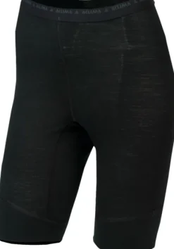 Aclima LightWool Long -naisten merinovillashortsit (Jet Black)