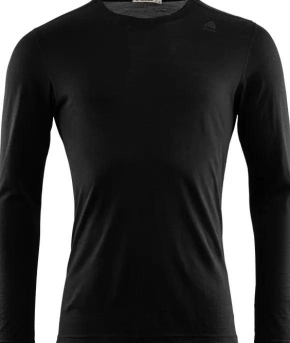 Aclima LightWool miesten pitkähihainen merinopaita, musta