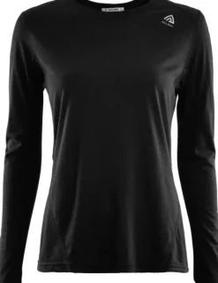 Aclima Lightwool Sportshirt naisten merinovillainen paita, musta