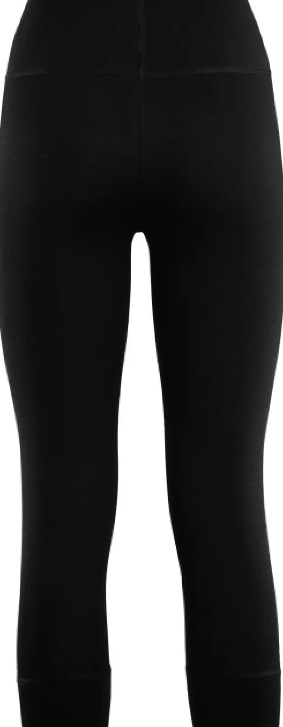 Aclima WarmWool 3/4 Longs naisten puolipitkät kerrastohousut, Jet Black