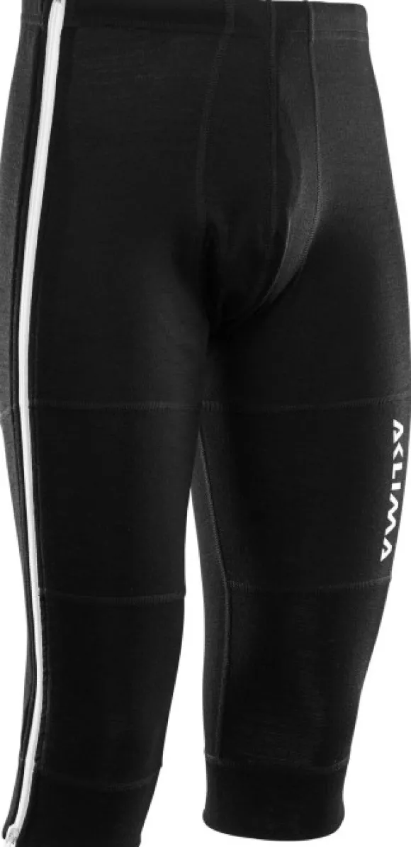 Aclima WarmWool 3/4 summit miesten merinopitkikset, musta