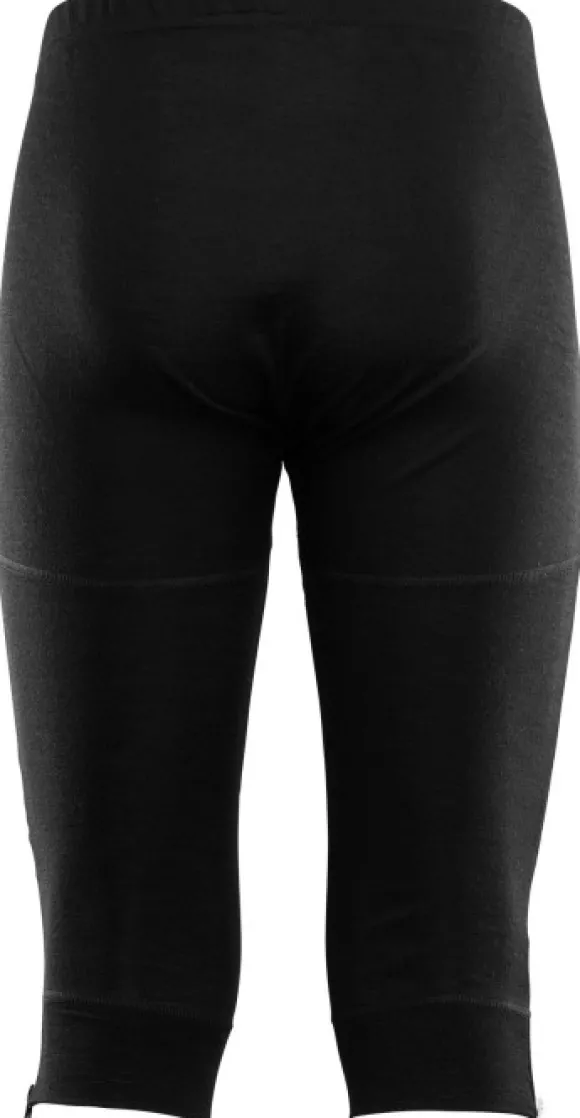 Aclima WarmWool 3/4 summit miesten merinopitkikset, musta