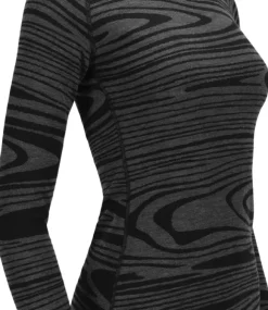 Aclima WarmWool Crewneck naisten kerrastopaita, Black Motion