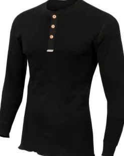Aclima WarmWool Granddad Shirt Man Jet Black