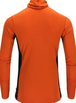 Aclima WarmWool Hoodsweater w/Zip kerrastopaita, Gold Flame/Jet Black