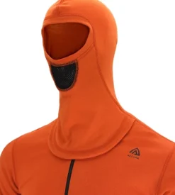 Aclima WarmWool Hoodsweater w/Zip kerrastopaita, Gold Flame/Jet Black