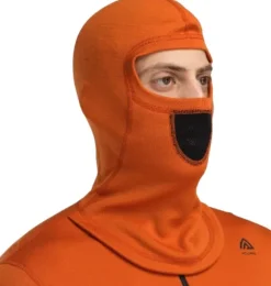 Aclima WarmWool Hoodsweater w/Zip kerrastopaita, Gold Flame/Jet Black