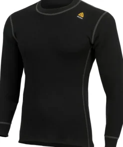Aclima WarmWool Merino -miesten kerrastopaita (Jet Black)