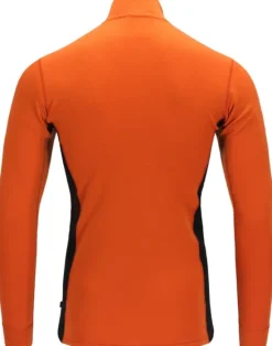 Aclima WarmWool Mockneck kerrastopaita, Gold Flame/Jet Black