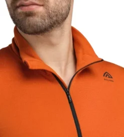 Aclima WarmWool Mockneck kerrastopaita, Gold Flame/Jet Black