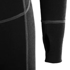 Aclima WarmWool Overall juniorin merinovillahaalari, musta