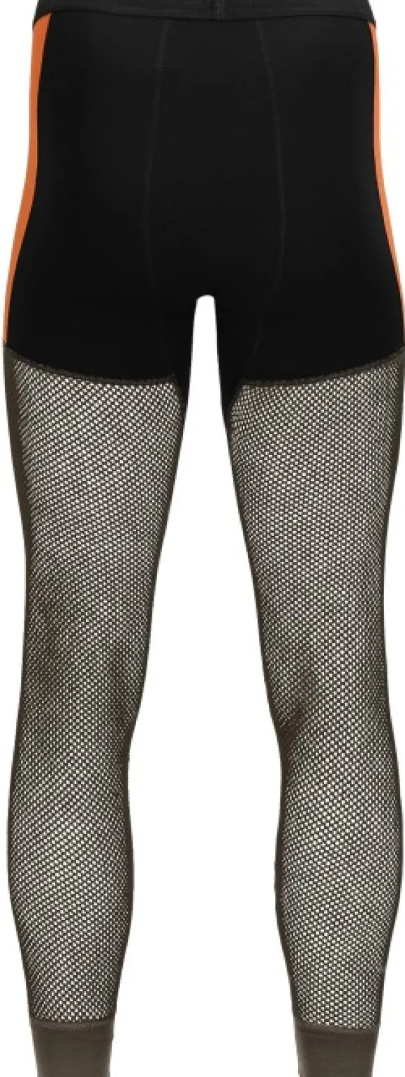 Aclima WoolNet Hybrid Longs kerrastohousut, Jet Black/Tarmac/Gold Flame