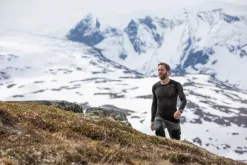 Aclima WoolNet Light Crewneck verkkoaluspaita, musta