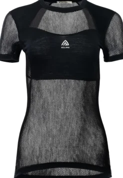 Aclima WoolNet Light T-shirt naisten kerrastopaita, musta