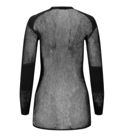 Aclima WoolNet Merino -naisten aluskerrastopaita (Jet Black)