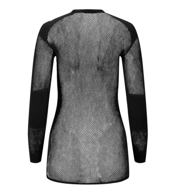 Aclima WoolNet Merino -naisten aluskerrastopaita (Jet Black)