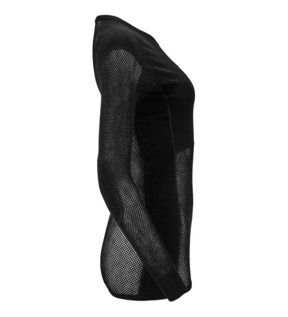Aclima WoolNet Merino -naisten aluskerrastopaita (Jet Black)