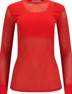 Aclima WoolNet Original Crewneck naisten kerrastopaita, Poinciana