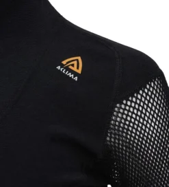 Aclima WoolNet Polo Shirt with Zip Woman Jet Black