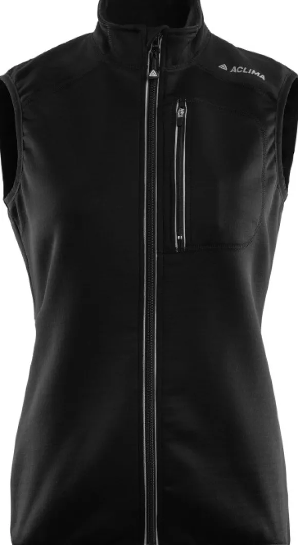 Aclima WoolShell Vest Woman Jet Black