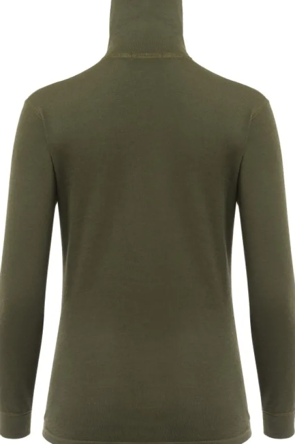 Aclima WoolTerry Polo naisten kerrastopaita, Olive Night