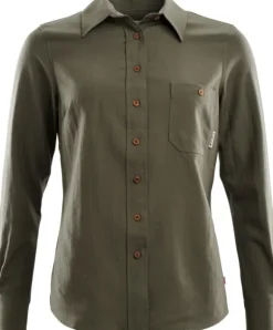Aclima Woven Wool Shirt Woman Ranger Green