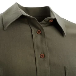 Aclima Woven Wool Shirt Woman Ranger Green