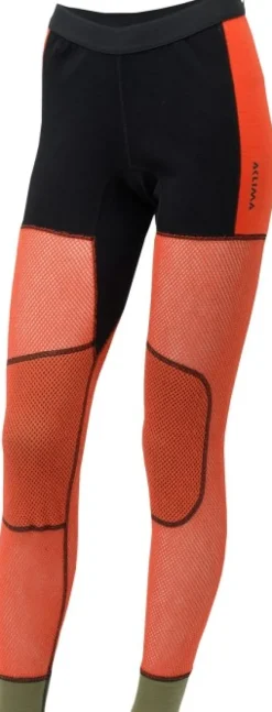 Aclima W's Woolnet Hybrid Longs Jet Black/Poinciana/Capulet Olive