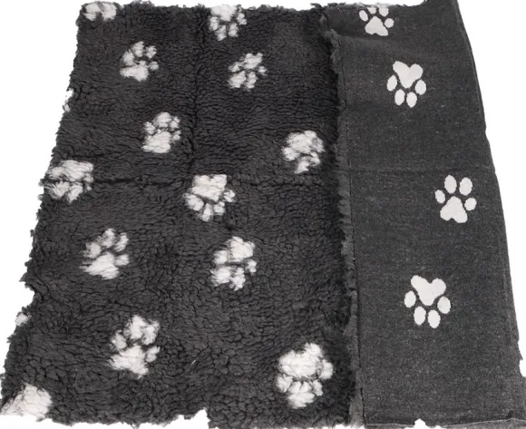 Active Canis Vetbed 75x100 cm Medium Grey with Paws