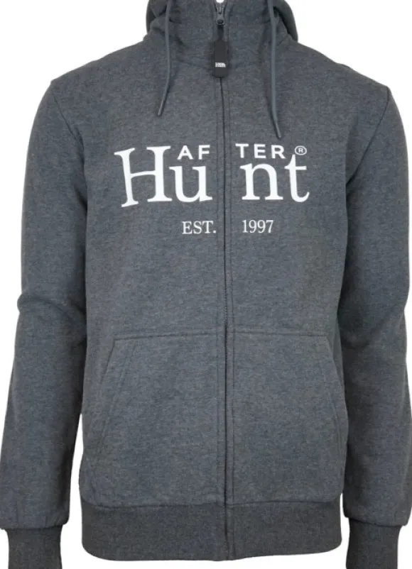After Hunt Hoodie Zipper Basic Grey