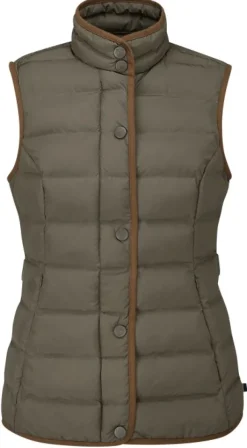 Alan Paine Calsall Quilted Waistcoat naisten liivi, Olive