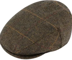 Alan Paine Combrook Waterproof Tweed Cap lätsä, Teak