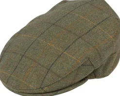 Alan Paine M's Rutland Tweed Cap Dark Moss