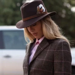 Alan Paine Richmond Felt Hat Unisex Brown