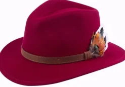 Alan Paine Richmond Felt Hat Unisex Wine