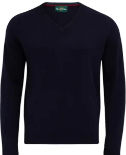 Alan Paine Streetly V-Neck Pullover villapaita, Navy