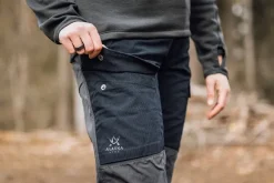 Alaska Comfort -naisten housut, musta/harmaa