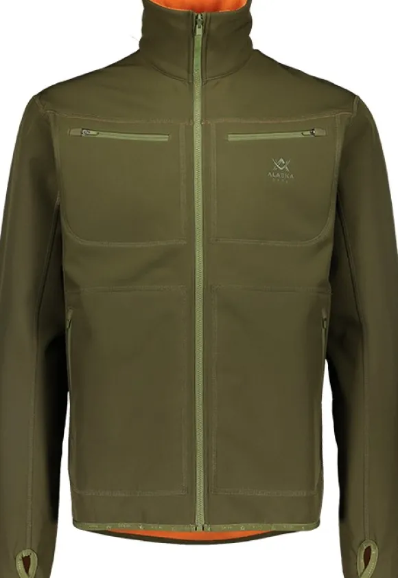 Alaska Kodiak APS -miesten kääntötakki, vihreä/oranssi